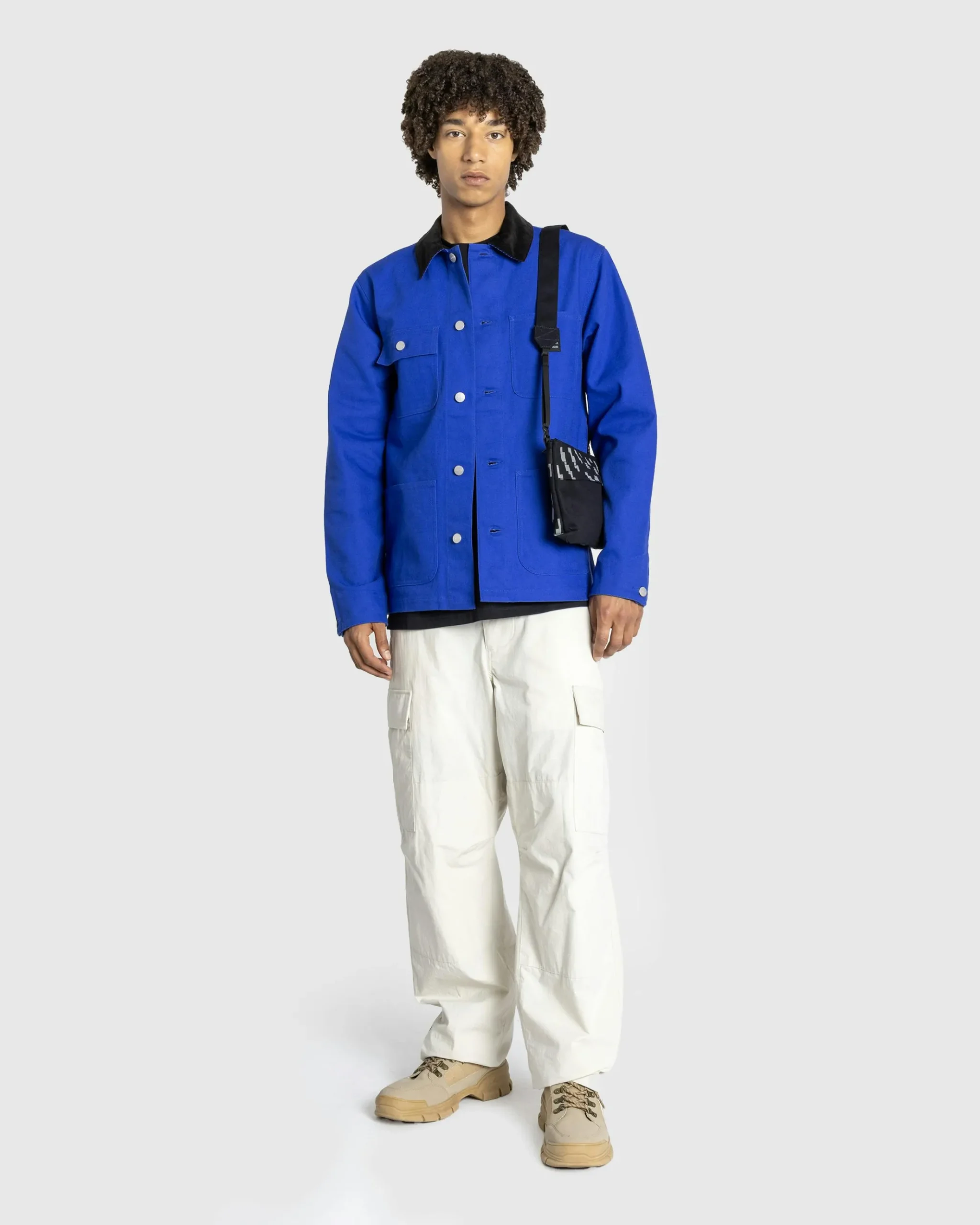 Best Sale Carhartt WIP Way Of The Light Strap Bag Black/Dark Grey Reflective