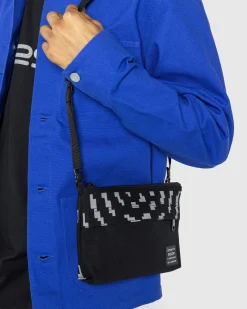 Best Sale Carhartt WIP Way Of The Light Strap Bag Black/Dark Grey Reflective