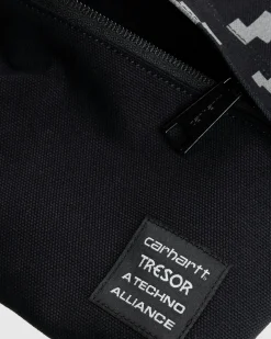 Best Sale Carhartt WIP Way Of The Light Strap Bag Black/Dark Grey Reflective