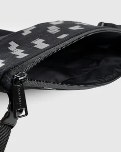 Best Sale Carhartt WIP Way Of The Light Strap Bag Black/Dark Grey Reflective