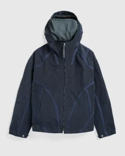 Fashion San San Gear Webbing Jacket Blue Charcoal bluecharcoal