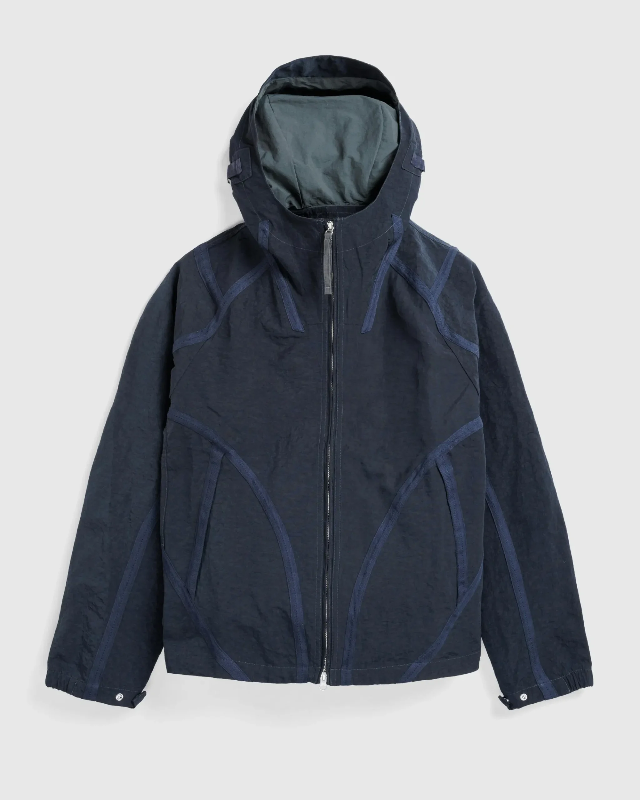 Fashion San San Gear Webbing Jacket Blue Charcoal bluecharcoal