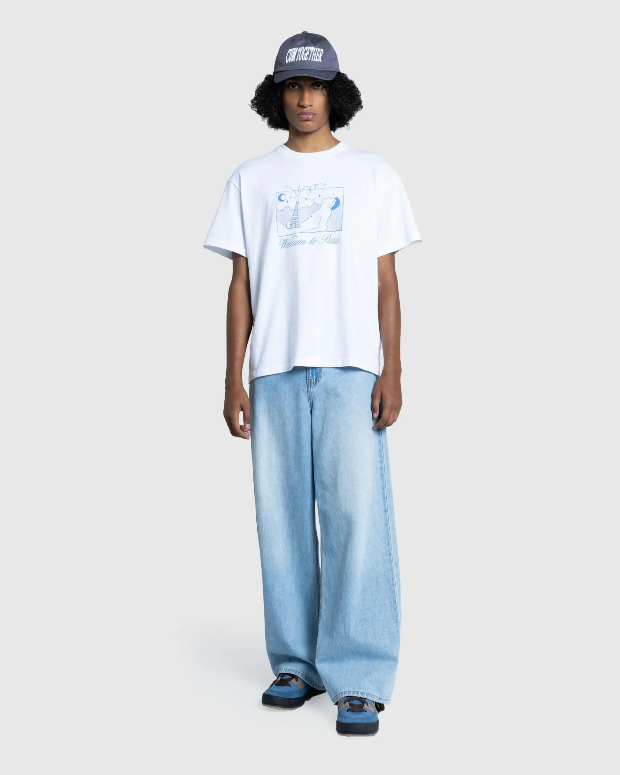 Discount Carne Bollente Welcum to Paris T-Shirt white
