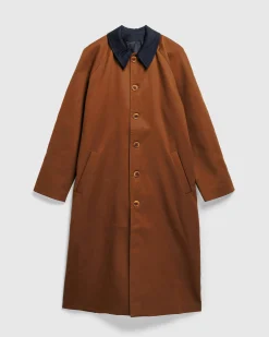 Flash Sale Galilee by Sea Wide Raglan Overcoat brown