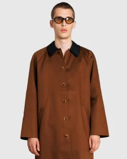 Flash Sale Galilee by Sea Wide Raglan Overcoat brown