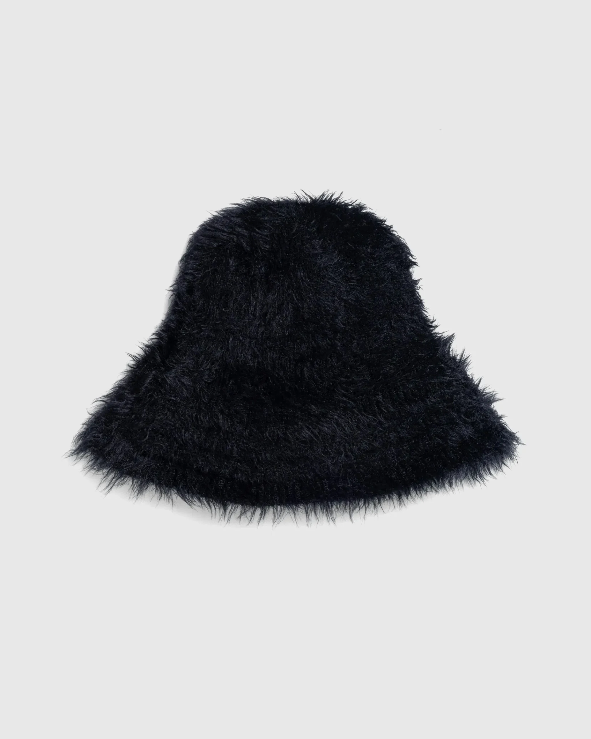 Cheap Marine Serre Wild Puffy Knit Bucket Hat black