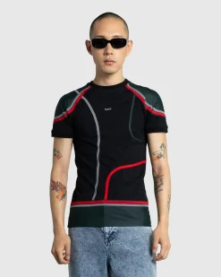 Clearance GmbH Wilhelm Patchwork T-Shirt black/green/red/white