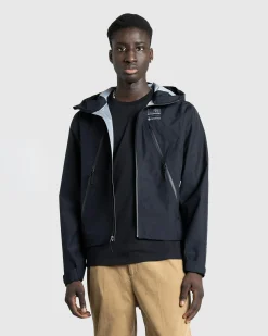 Shop MM6 Maison Margiela Windbreaker Deep Black deepblack