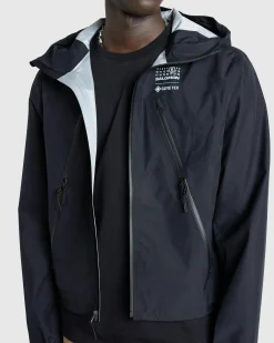 Shop MM6 Maison Margiela Windbreaker Deep Black deepblack