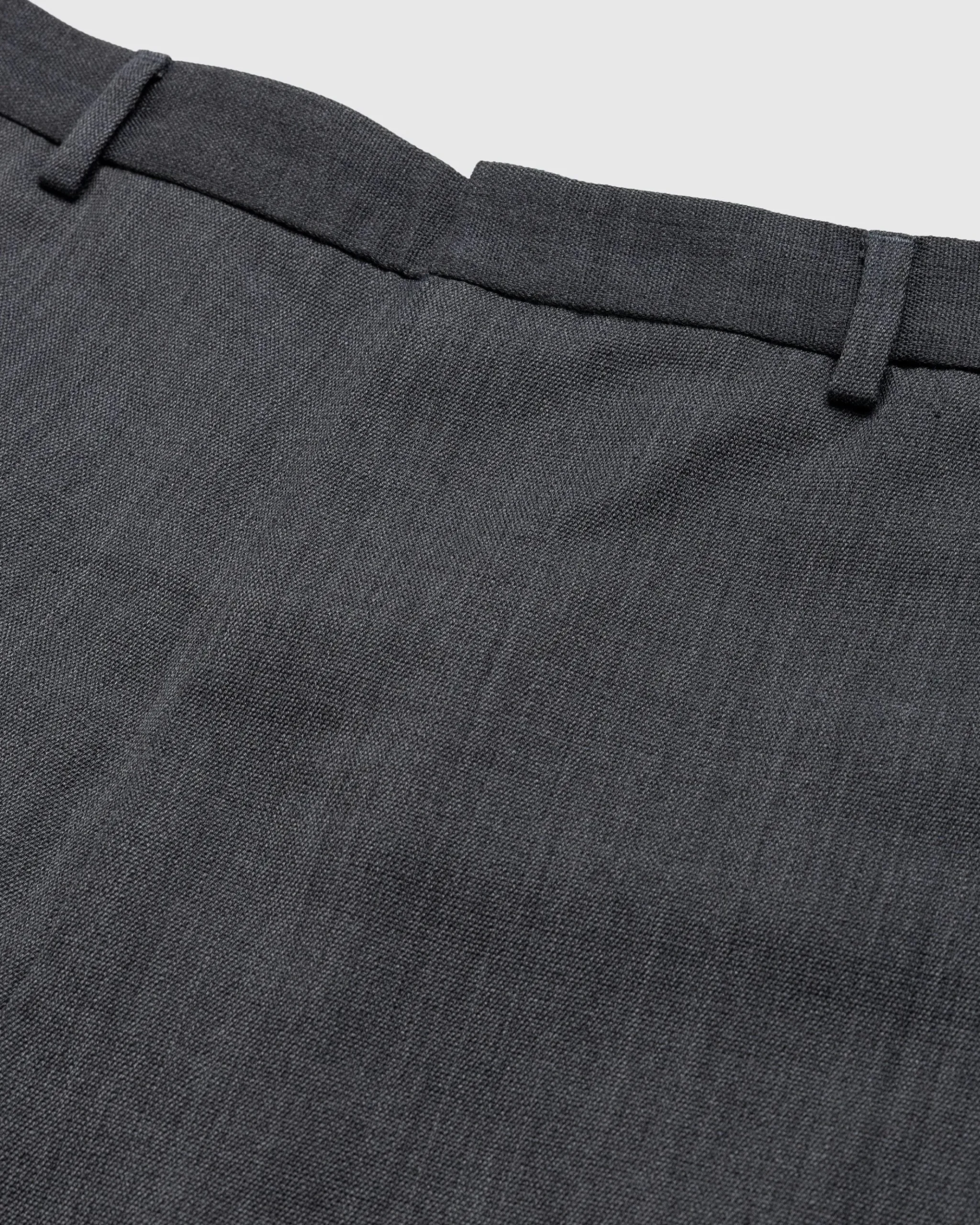 Store Acne Studios Wool Blend Tailored Trousers Dark Grey Melange darkgreymelange