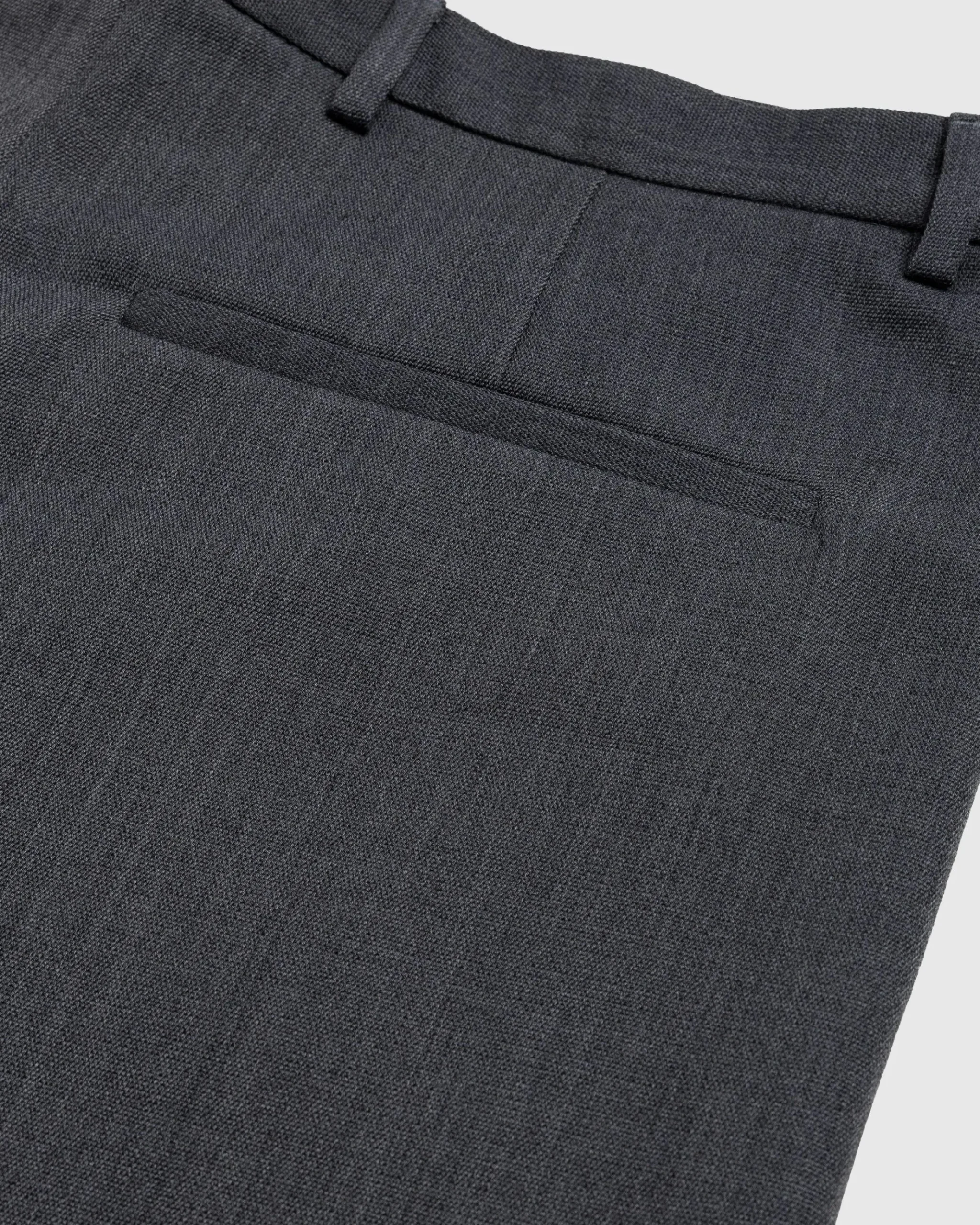 Store Acne Studios Wool Blend Tailored Trousers Dark Grey Melange darkgreymelange