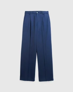 Flash Sale Dries van Noten Wool Flared Pants navy