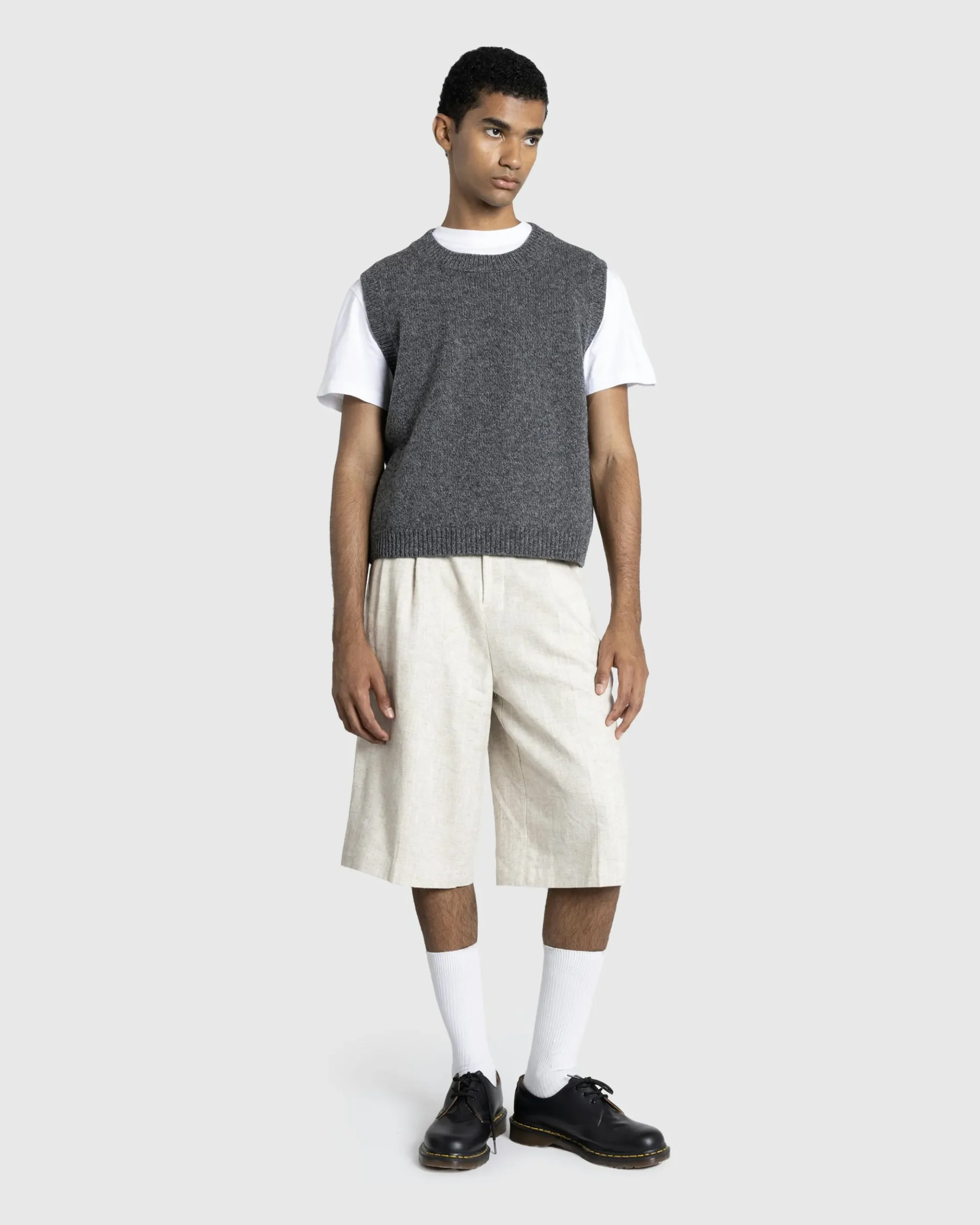 Best Maison Margiela Wool Gilet Dark Grey darkgrey