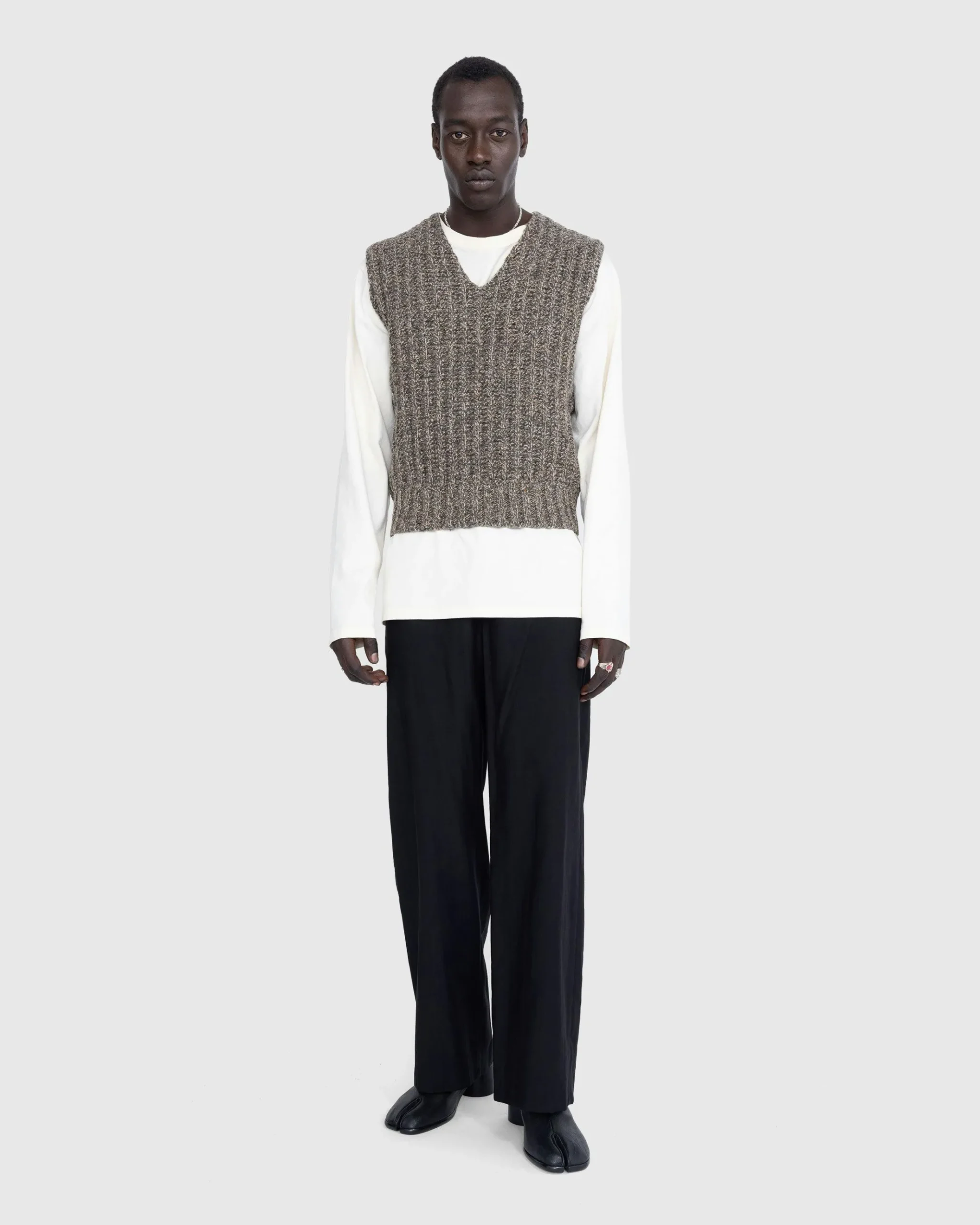 Discount Maison Margiela Wool Gilet Medium Brown mediumbrown