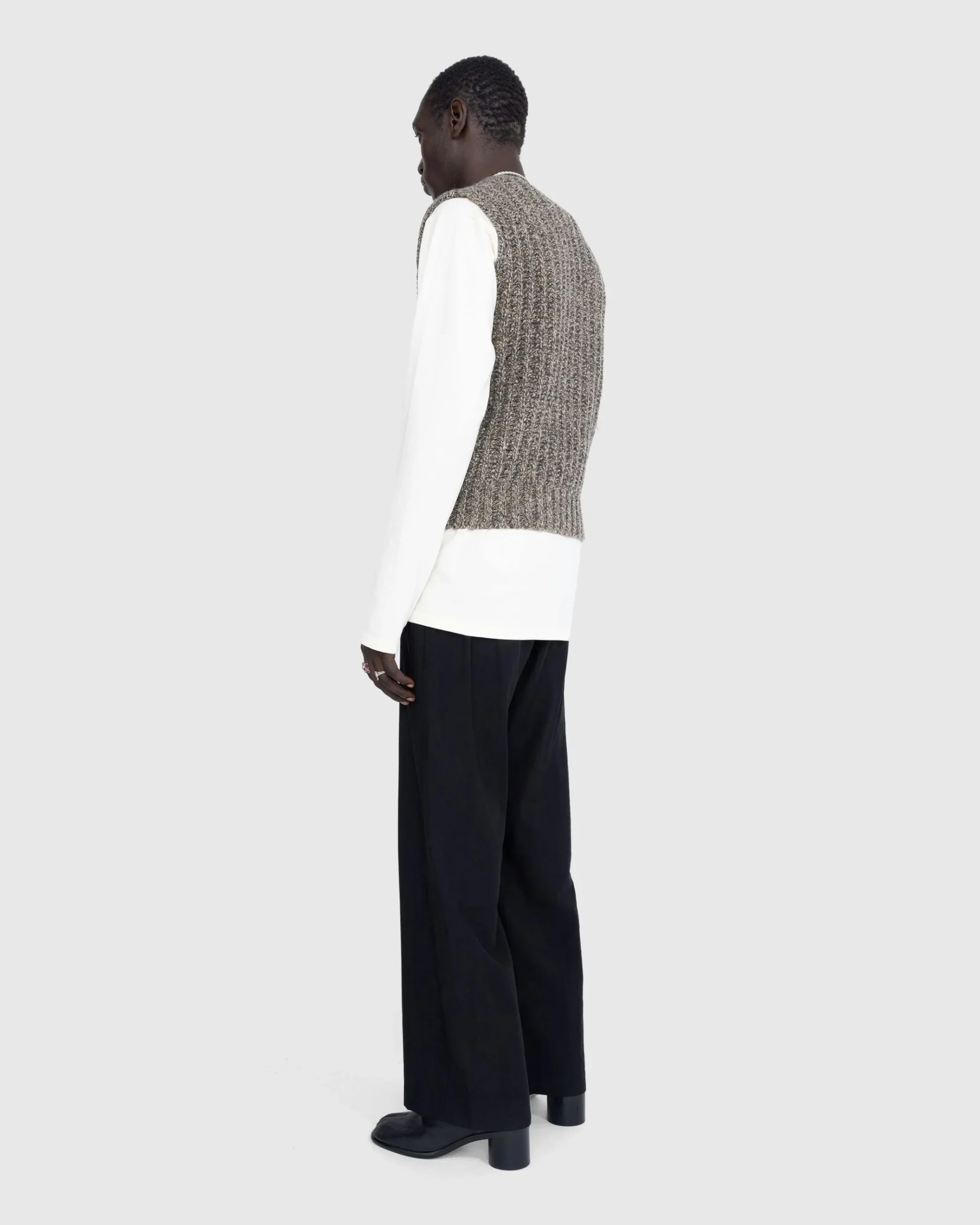 Discount Maison Margiela Wool Gilet Medium Brown mediumbrown