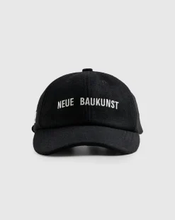 New Highsnobiety Wool Logo Cap black