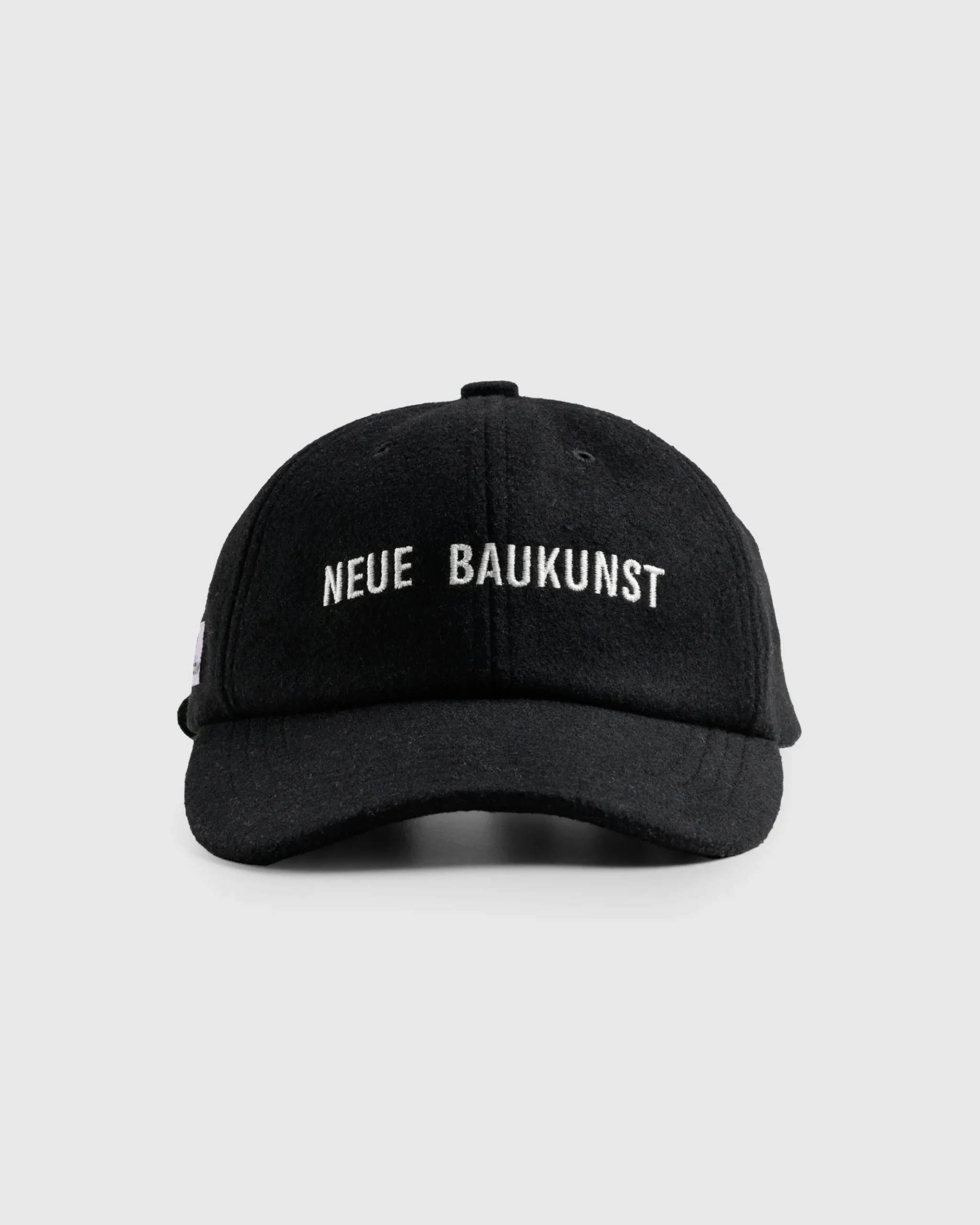 New Highsnobiety Wool Logo Cap black