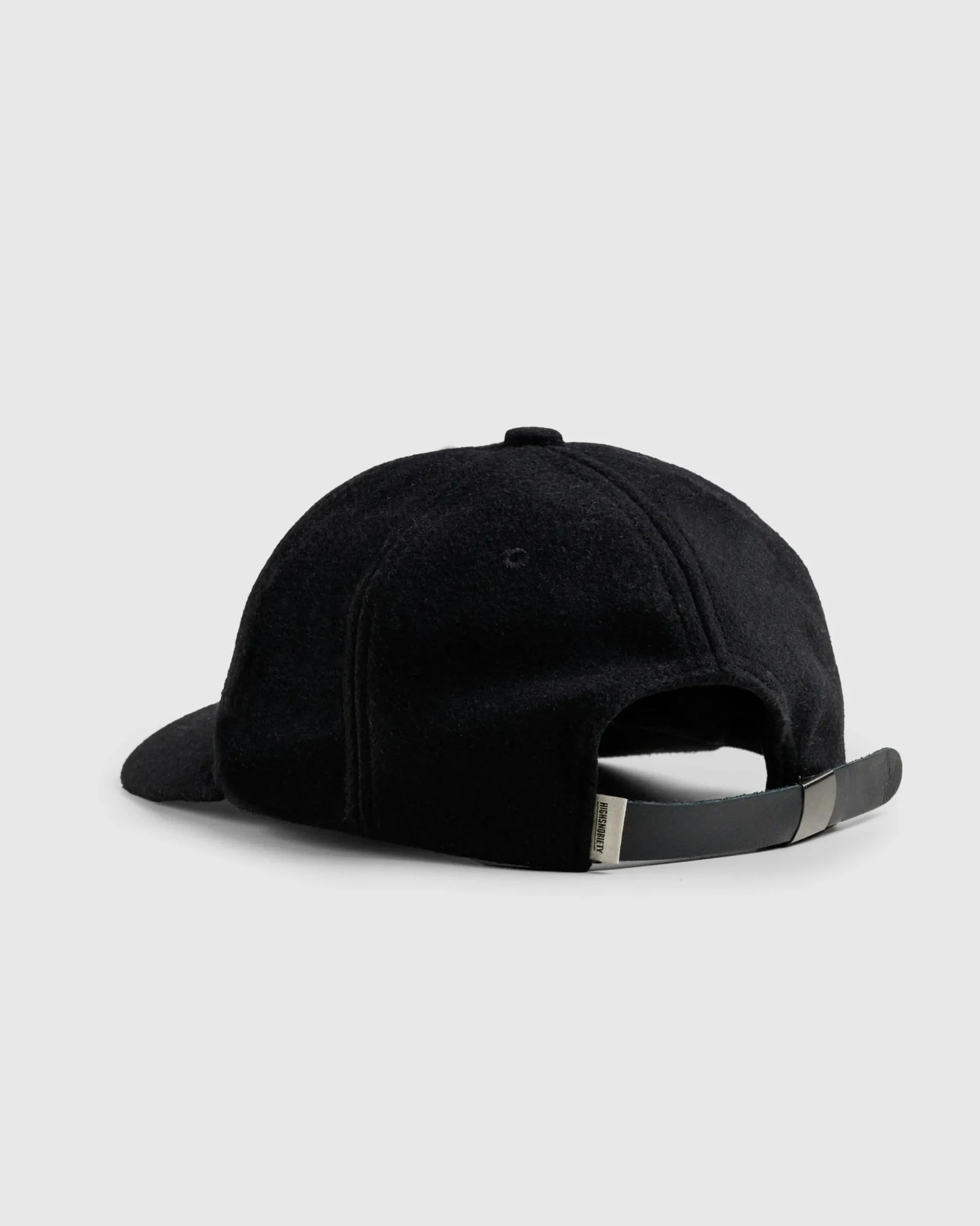 New Highsnobiety Wool Logo Cap black