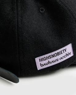 New Highsnobiety Wool Logo Cap black