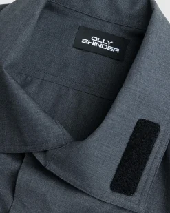 Store Olly Shinder Wool Overshirt grey