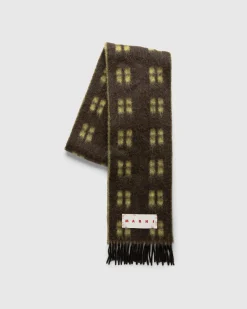 Hot Marni Wool Scarf coffee