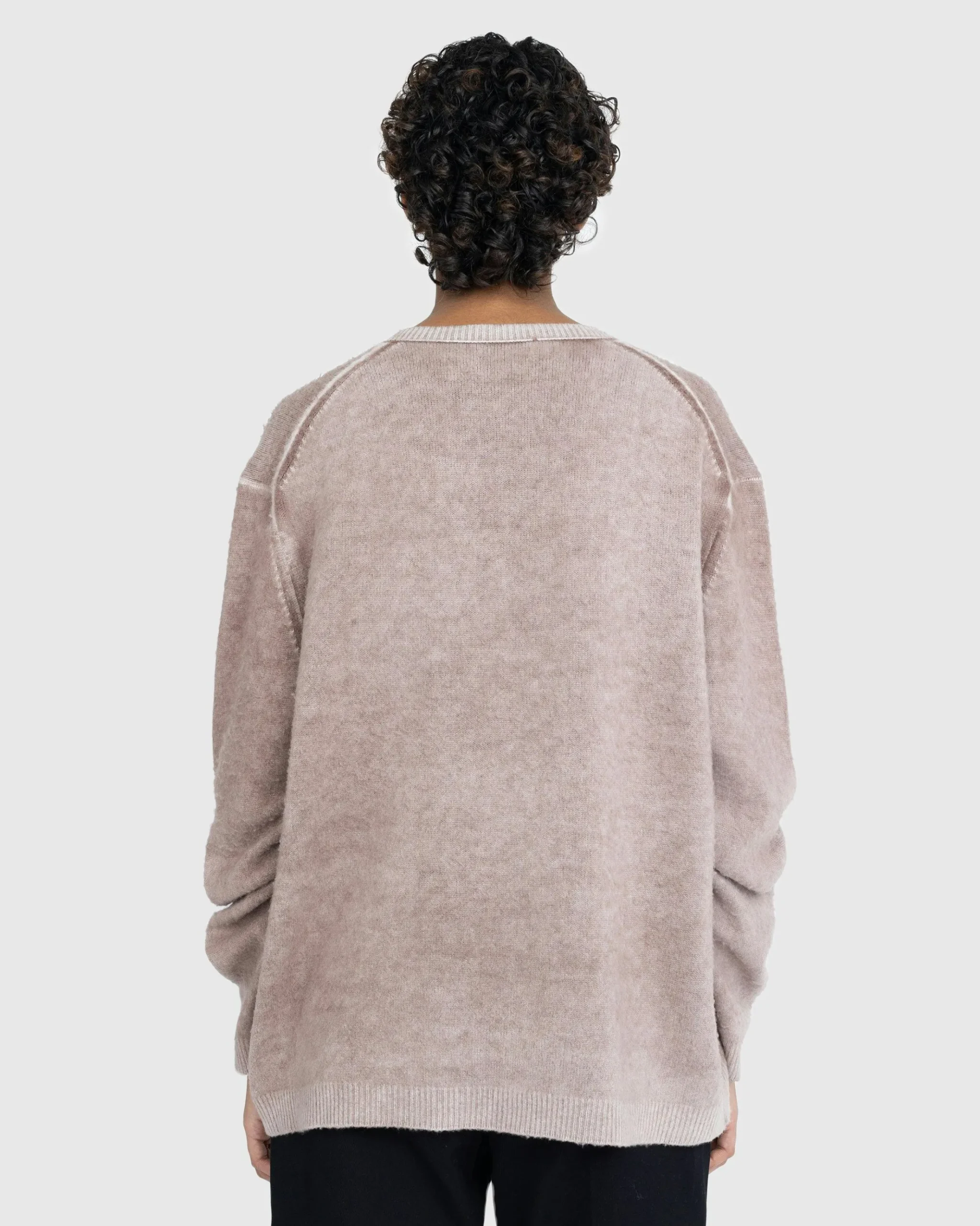 New Acne Studios Wool V-Neck Sweater brown
