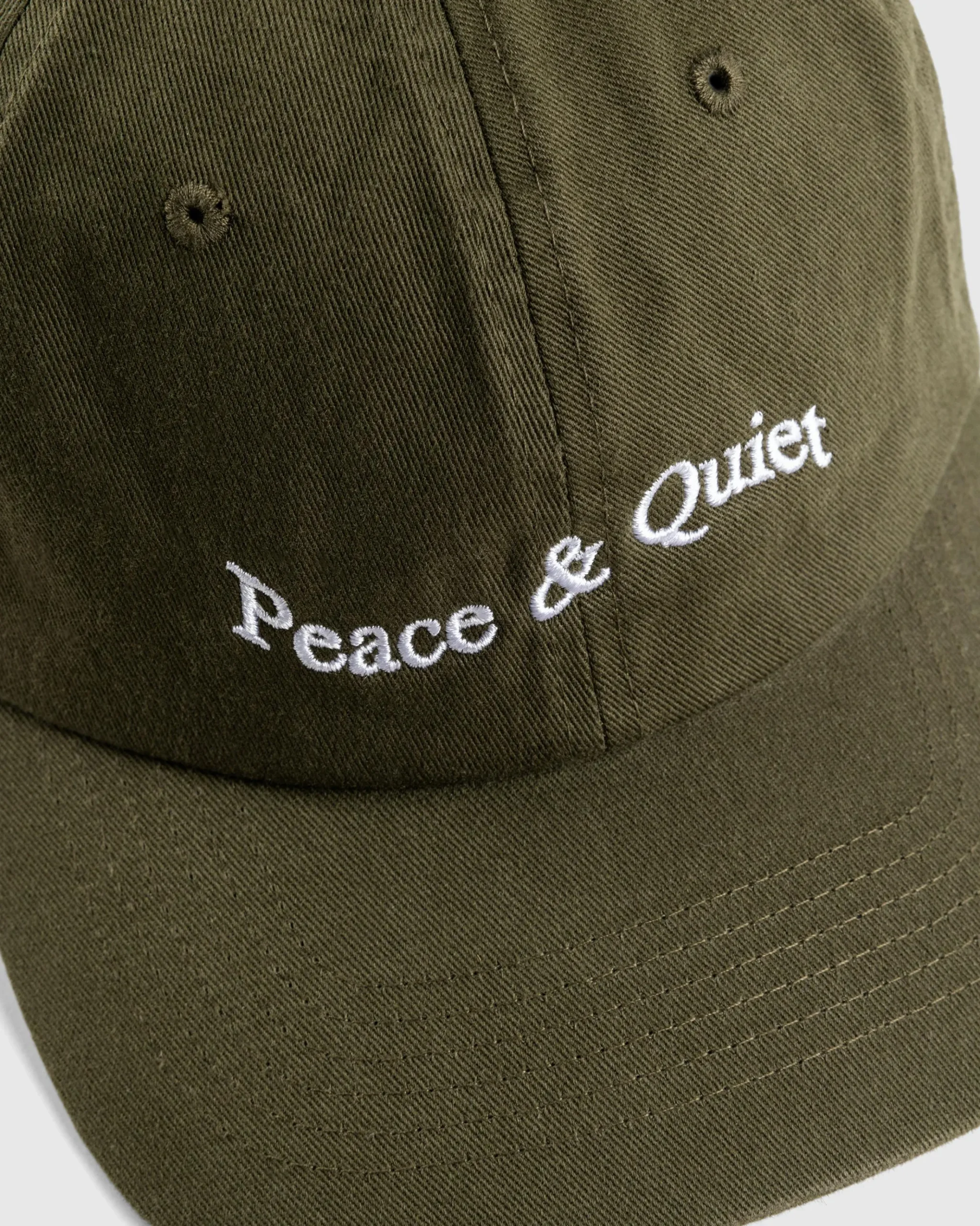 Hot Museum of Peace & Quiet Wordmark Dad Hat olive