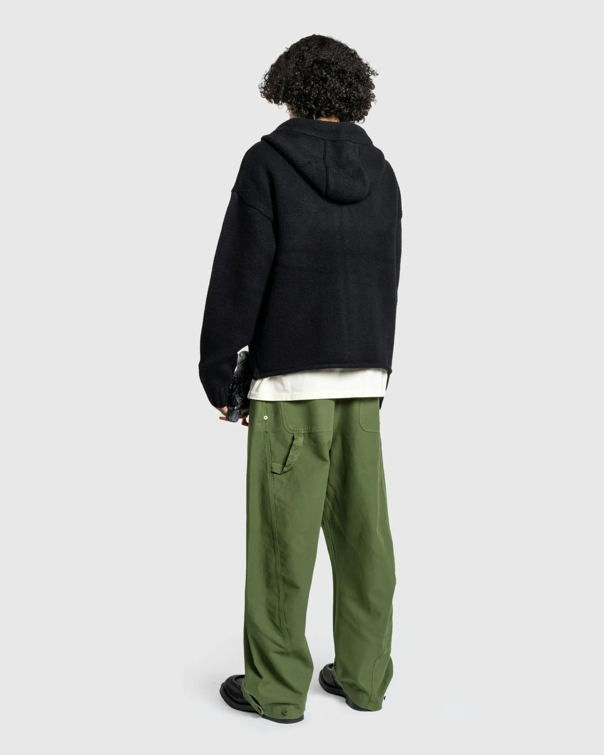 Store J.W. Anderson Zip Anchor Logo Hoodie black