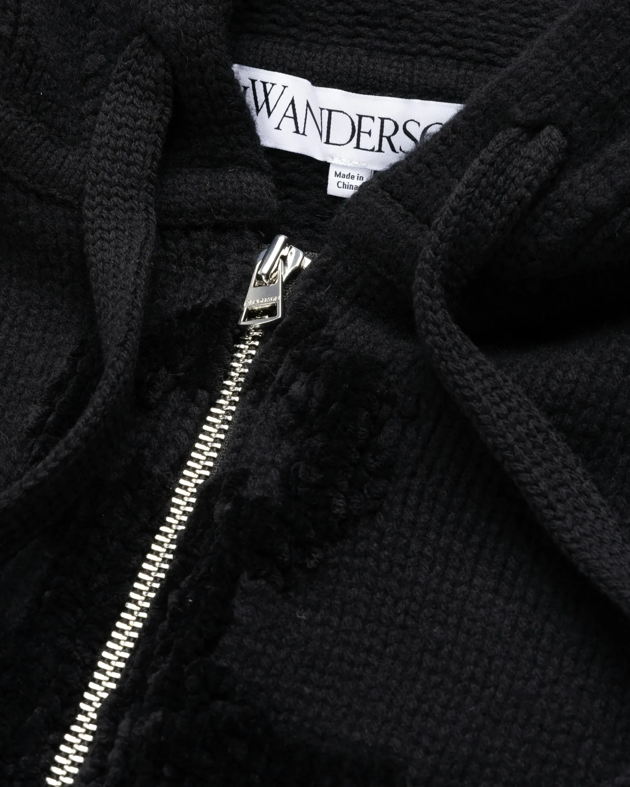 Store J.W. Anderson Zip Anchor Logo Hoodie black