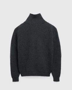 New Y/Project Zip Insert High Neck Pullover Dark Grey darkgrey