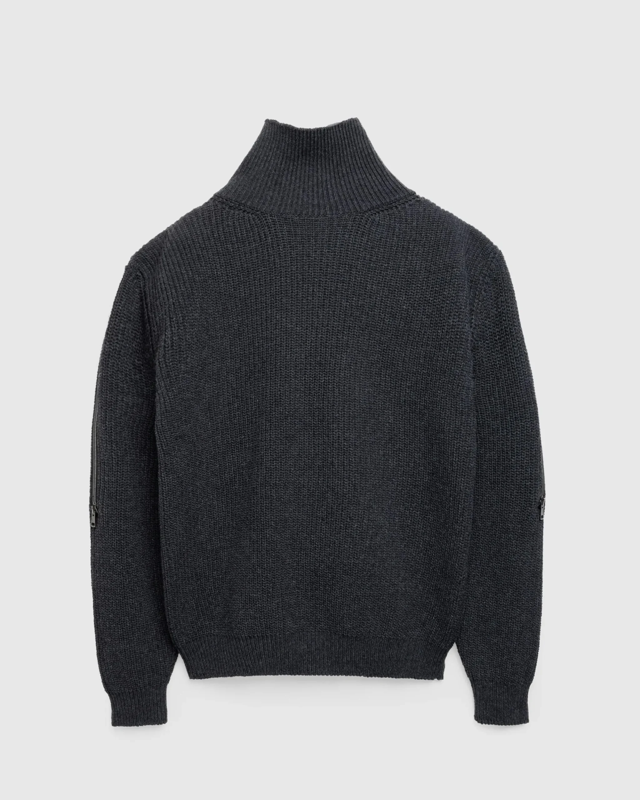 New Y/Project Zip Insert High Neck Pullover Dark Grey darkgrey
