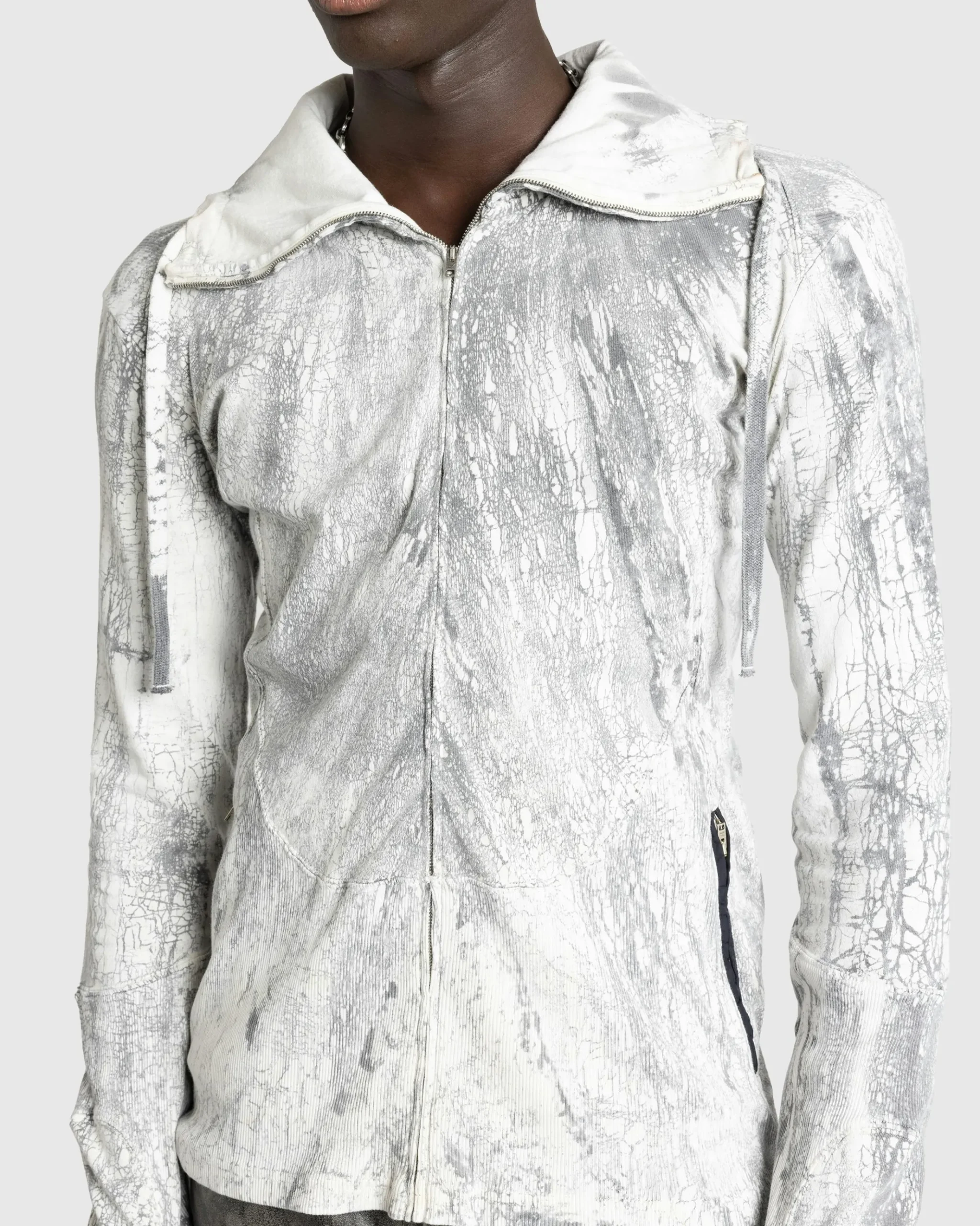 Flash Sale Acne Studios Zippered Dyed Sweater Faded Black fadedblack