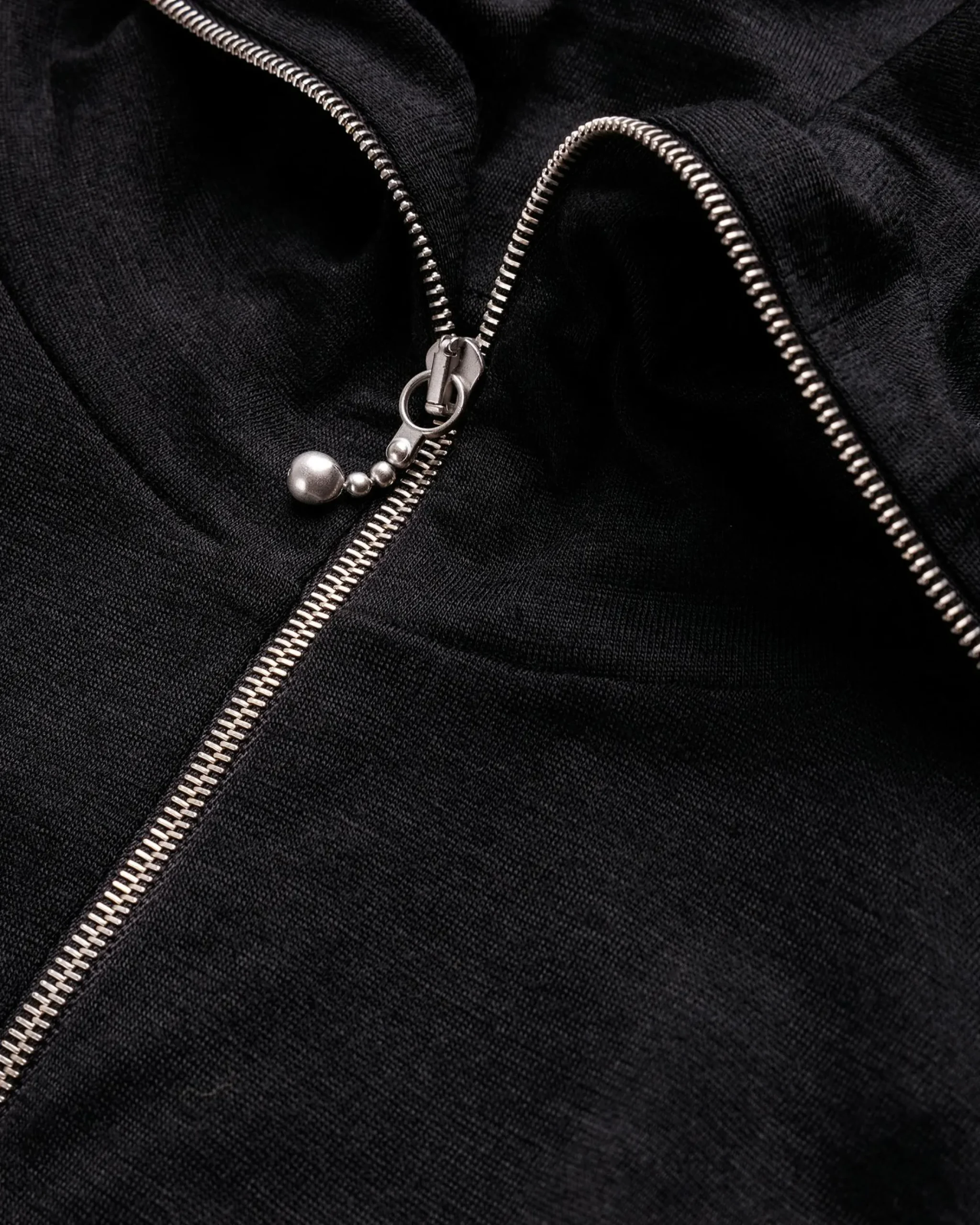 Hot Jil Sander Zip-Up Long-Sleeve black