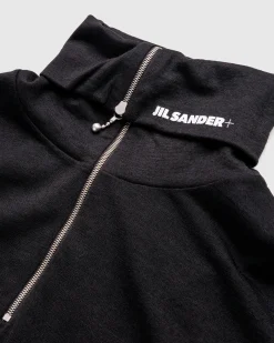 Hot Jil Sander Zip-Up Long-Sleeve black