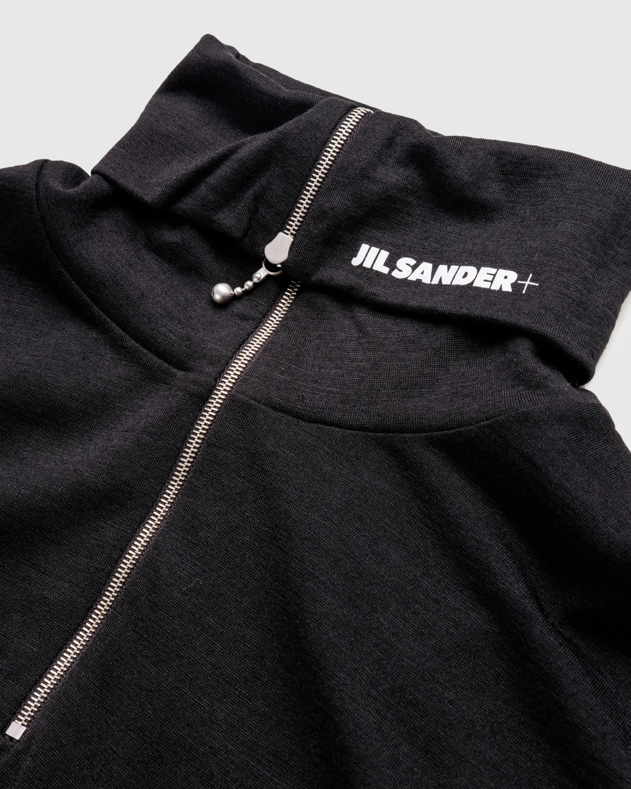 Hot Jil Sander Zip-Up Long-Sleeve black